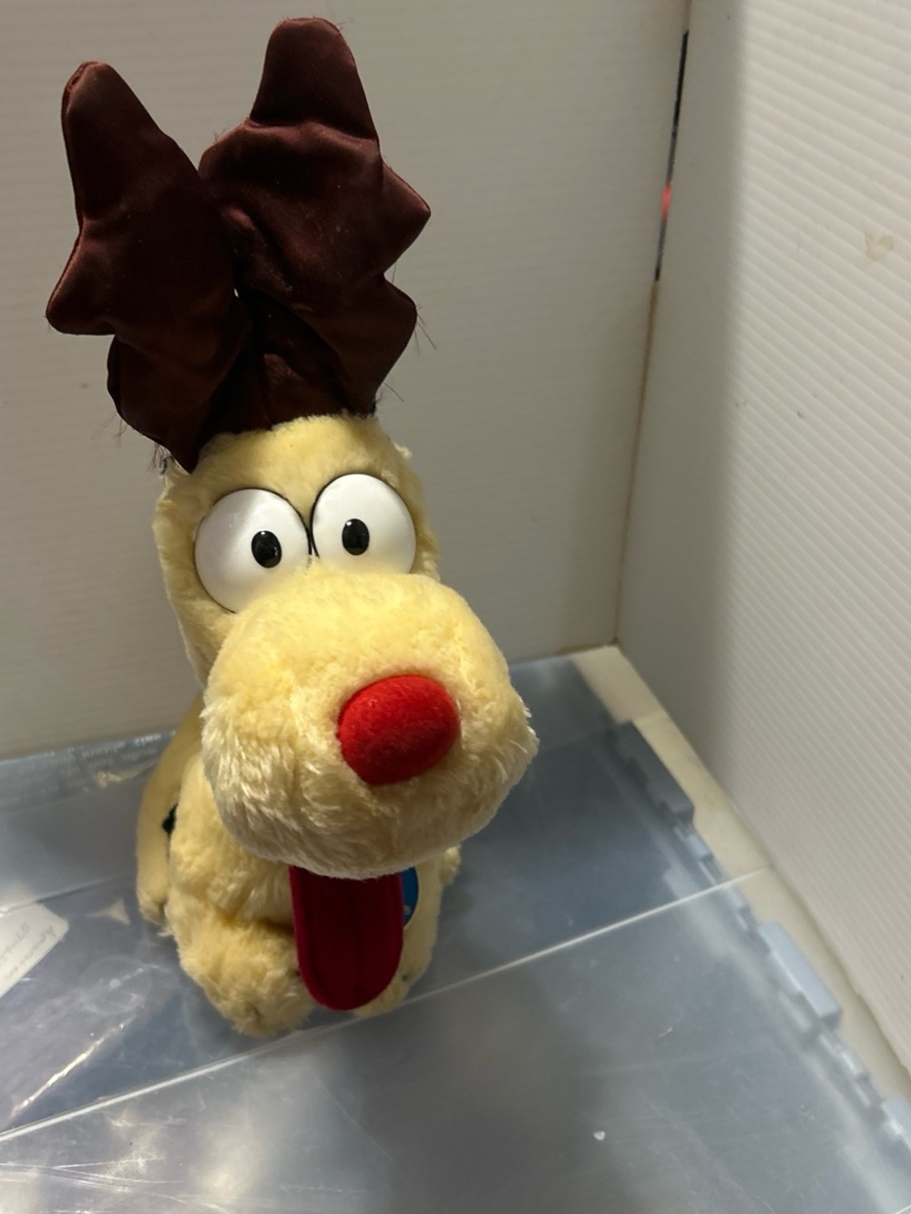 Vintage 1983 Garfield ODIE 11" Plush Dog Stuffed Animal R. Dakin & Co